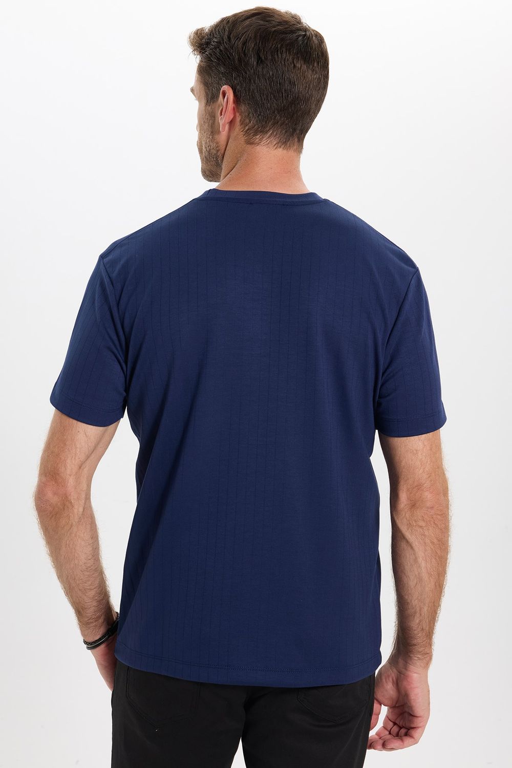 REGULAR FIT SHORT SLV CREW NECK STRIPED OYS  T-SHIRT