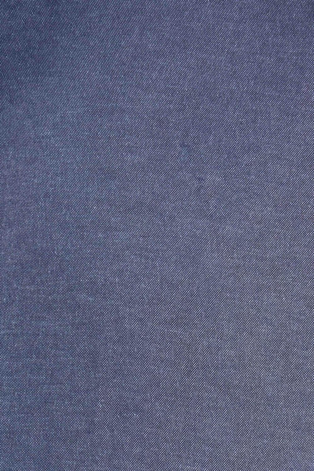 Erkek Slim Fit Dar Kesim Uzun Kollu Pamuklu Oxford Doku Lacivert Düğmeli Yaka Gömlek