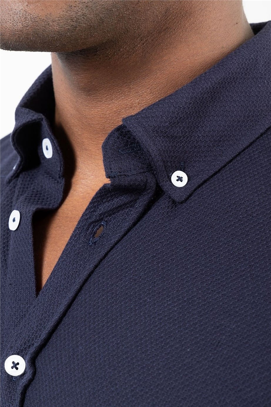 Slim Fit Dar Kesim Erkek Penye Gömlek