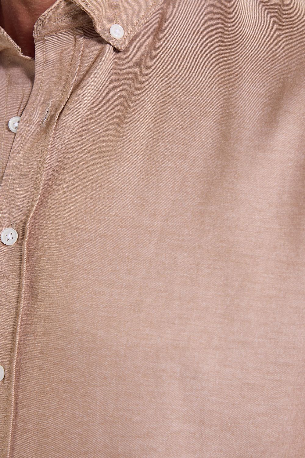 Slim Fit Uzun Kollu Düğmeli Yaka Pamuklu Kolay Ütülenebilir Düz Erkek Gömlek