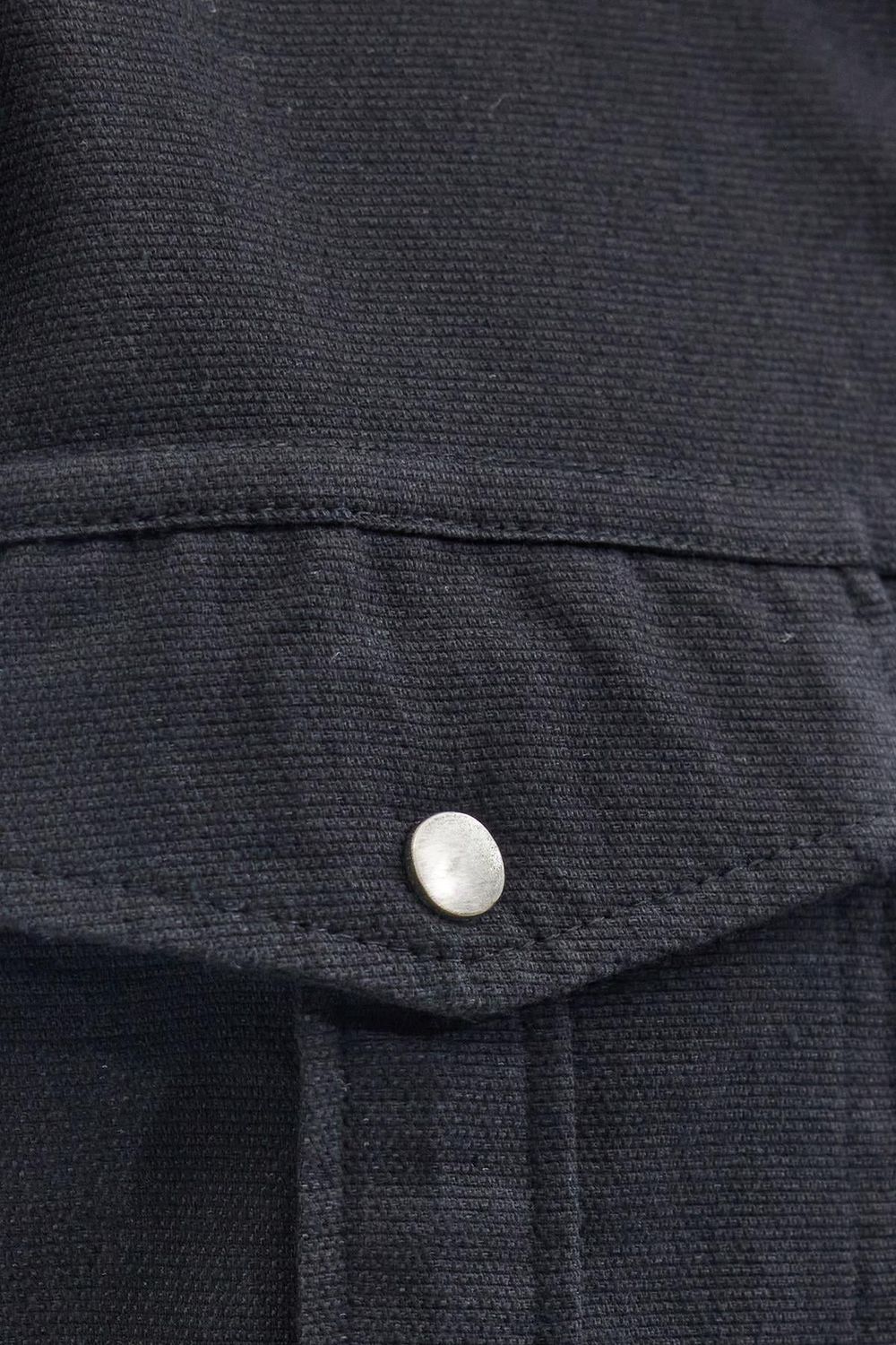 Slim Fit Uzun Kollu Spor Yaka Yıkamalı Çift Cepli Armürlü Denim Kot Siyah Erkek Gömlek