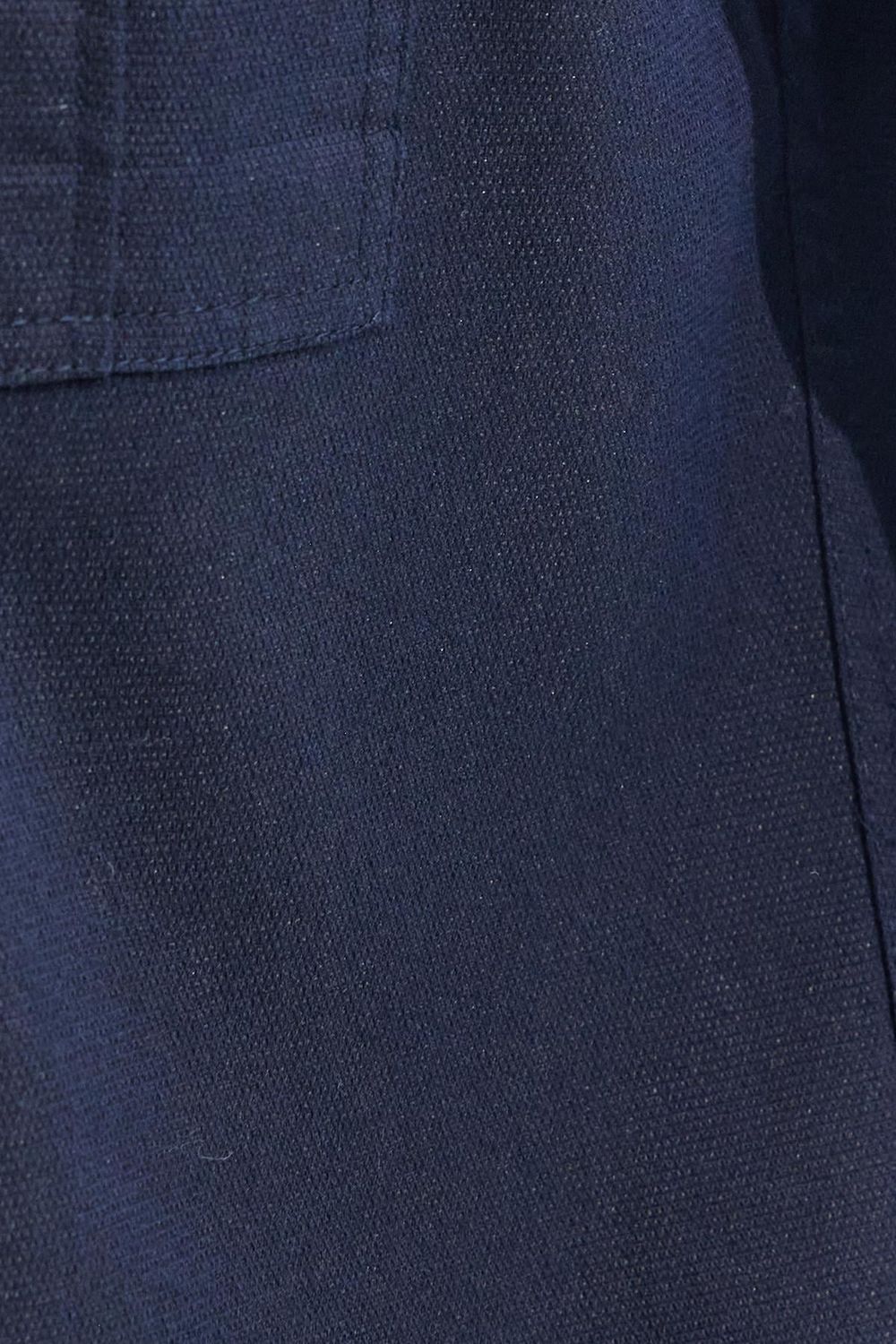 Erkek Slim Fit Uzun Kollu Spor Yaka Yıkamalı Çift Cepli Armürlü Denim Kot Lacivert Gömlek