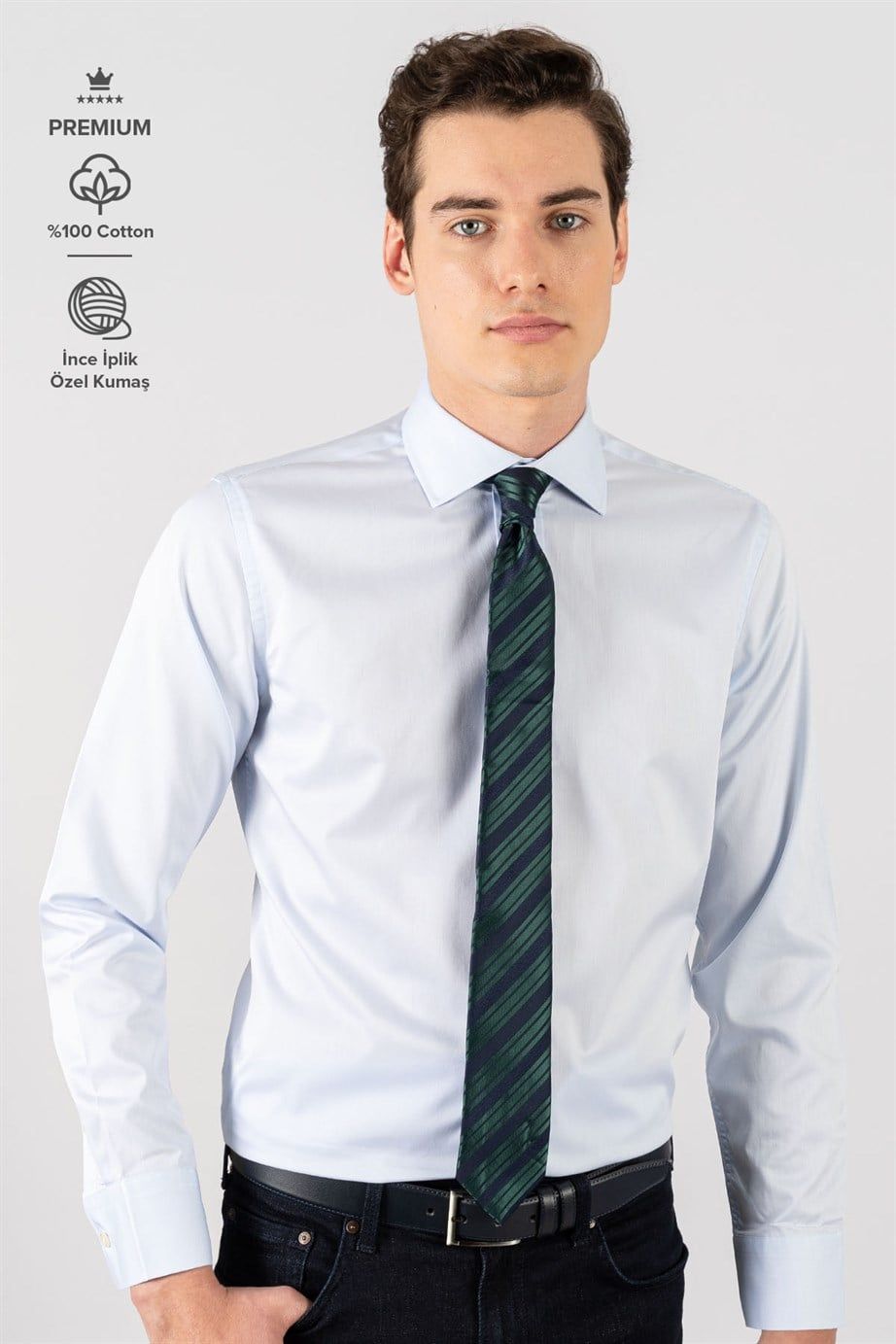 Slim Fit Premium Seri %100 Cotton Erkek Gömlek
