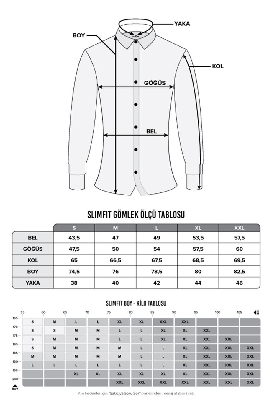 Slim Fit Düğmeli Yaka Kareli Pamuklu Kolay Ütü Erkek Gömlek