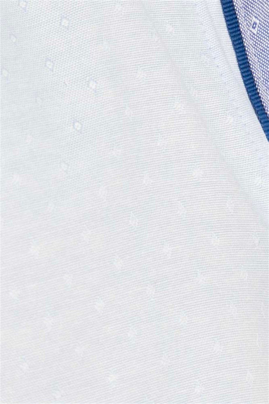 Slim Fit Uzun Kol Oxford Doku Armürlü Biyeli Erkek Gömlek