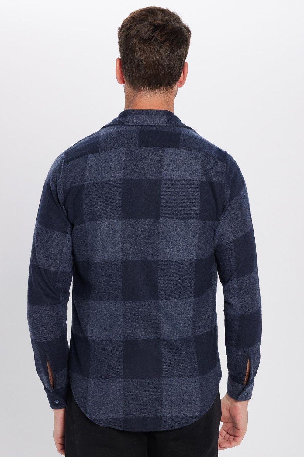 Slim Fit Uzun Kollu Kışlık Oduncu Ekoseli Unisex Gömlek