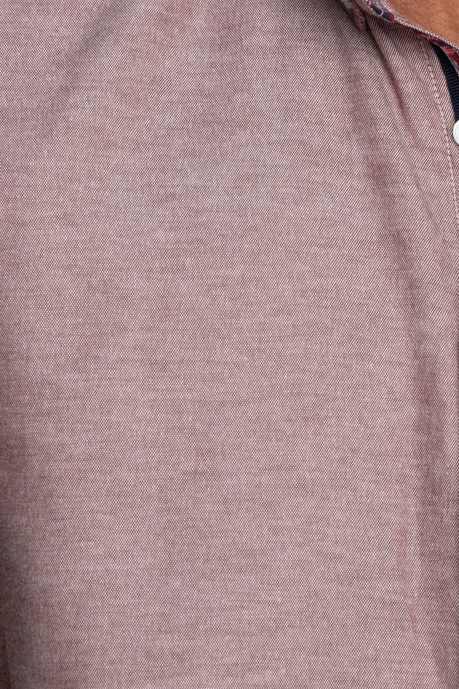 Slim Fit Kısa Kol Düğmeli Yaka Poplin Oxford Erkek Gömlek
