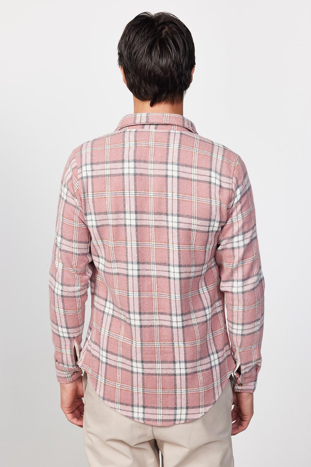 Slim Fit Dar Kesim Kareli Oduncu Erkek Gömlek