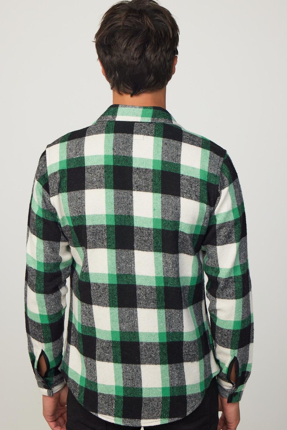 Slim Fit Dar Kesim Kareli Oduncu Erkek Gömlek