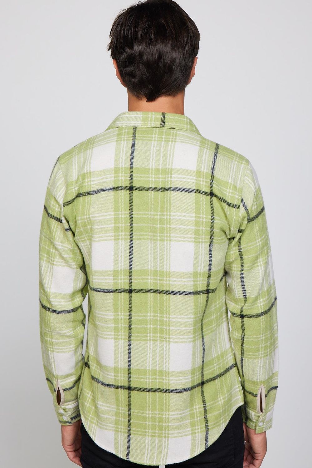 Slim Fit Dar Kesim Kareli Oduncu Erkek Gömlek