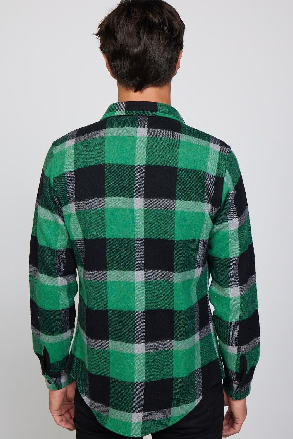 Slim Fit Dar Kesim Kareli Oduncu Erkek Gömlek