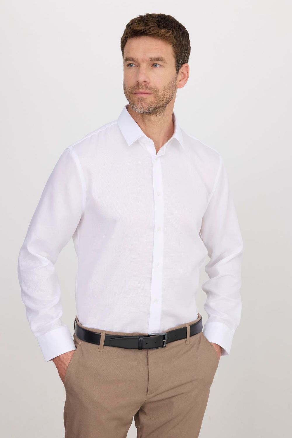 Slim Fit Non-Iron Ütü Gerektirmez Erkek Gömlek