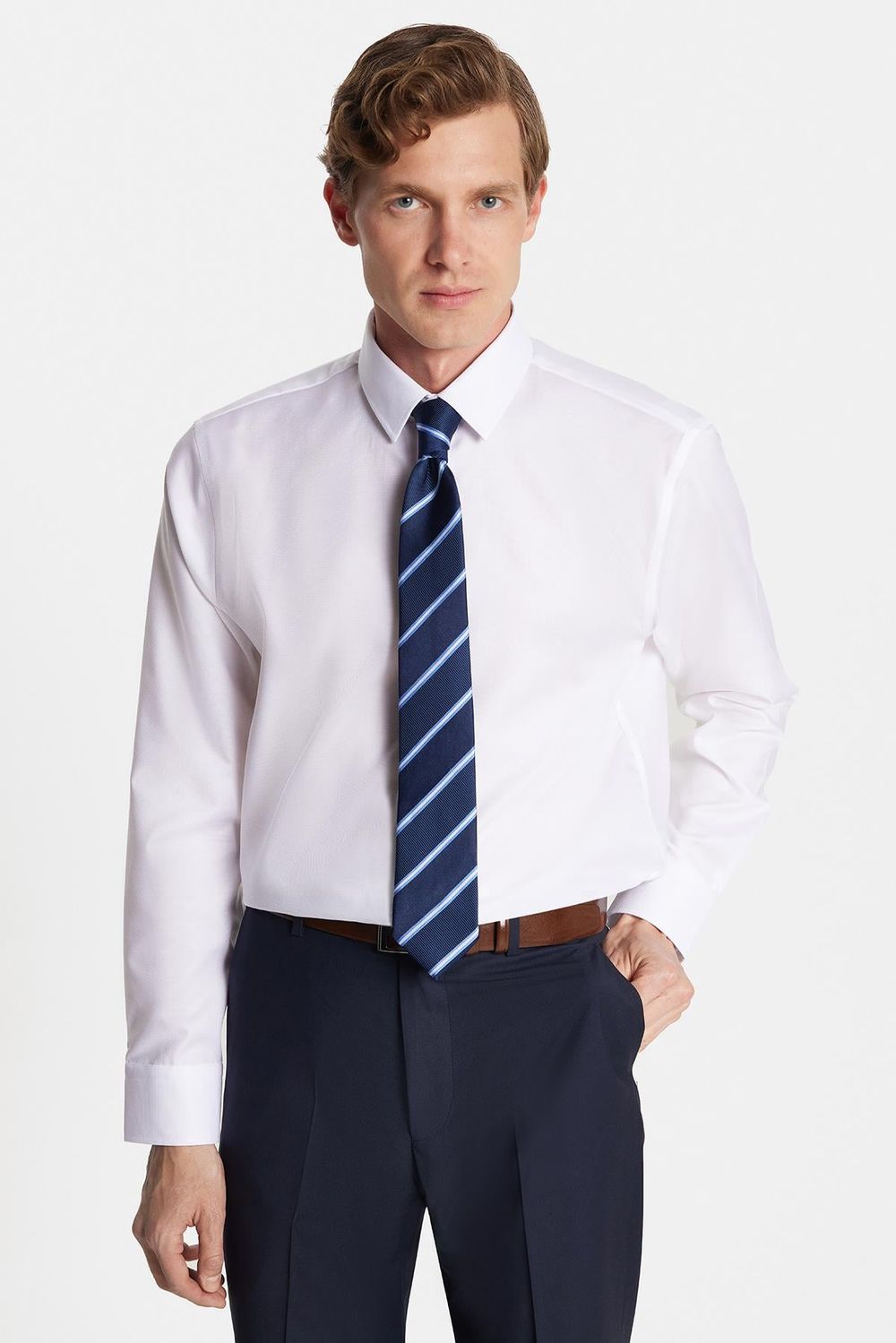 Slim Fit Non-Iron Ütü Gerektirmez Erkek Gömlek