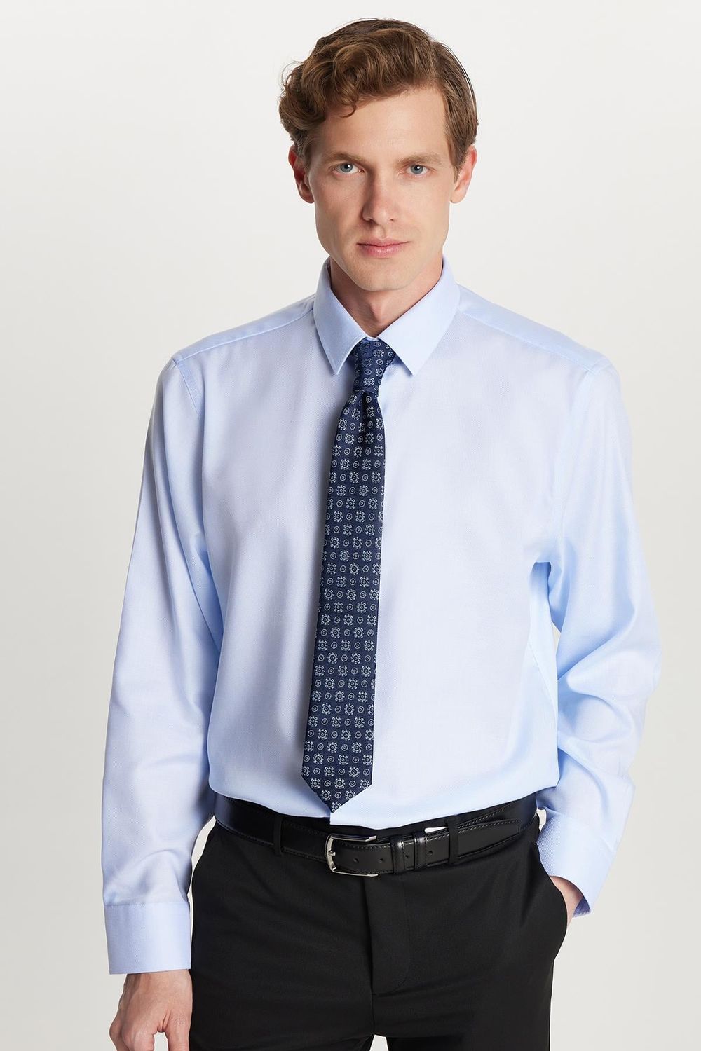 Slim Fit Non-Iron Ütü Gerektirmez Erkek Gömlek