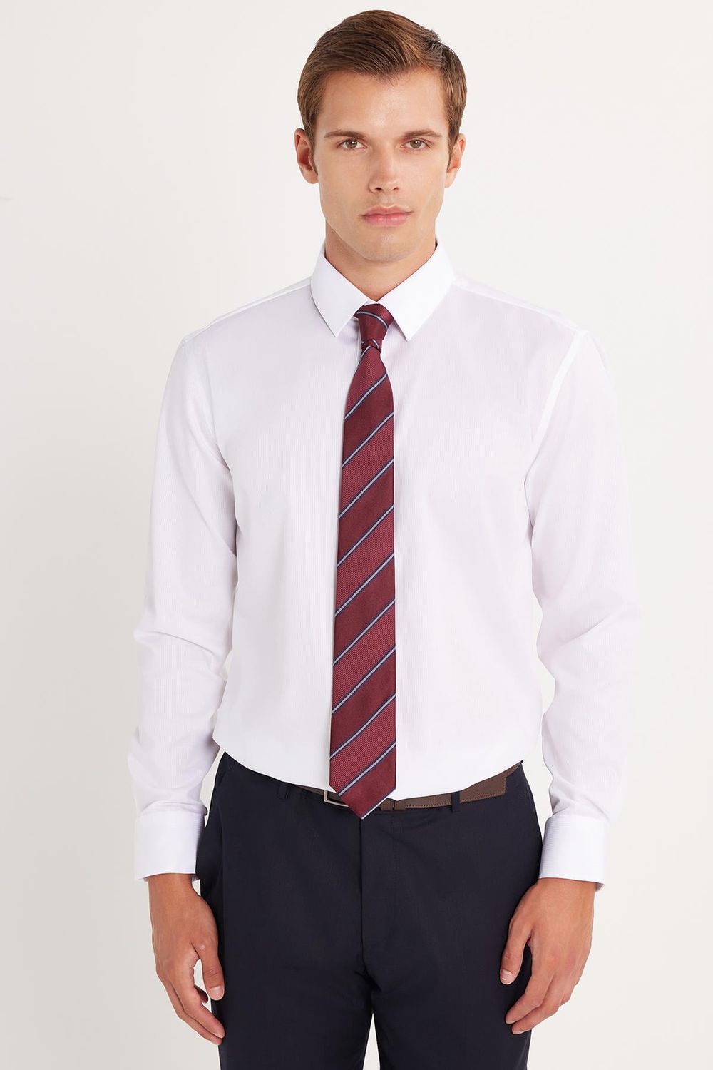 Slim Fit Non-Iron Ütü Gerektirmez Erkek Gömlek