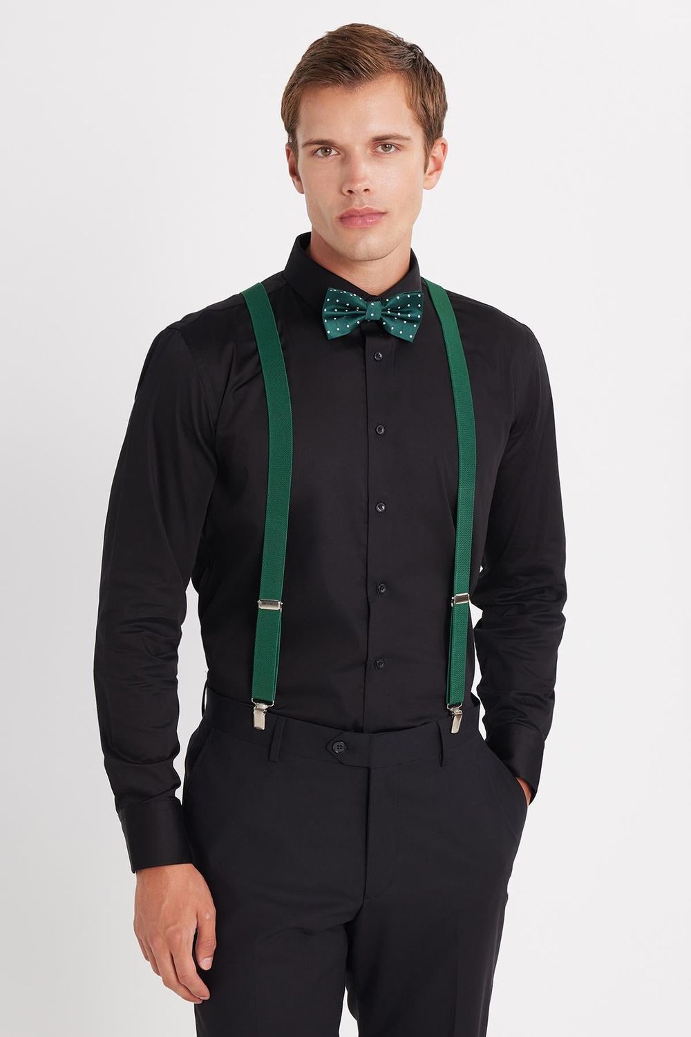 Erkek Slim Fit  Premium Likralı Pamuk Saten Gömlek