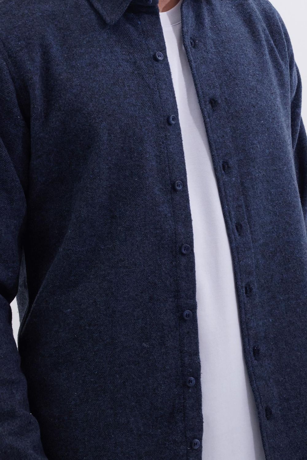 Erkek Slim Fit Dar Kesim Uzun Kollu Düz Kışlık Oduncu Gömlek
