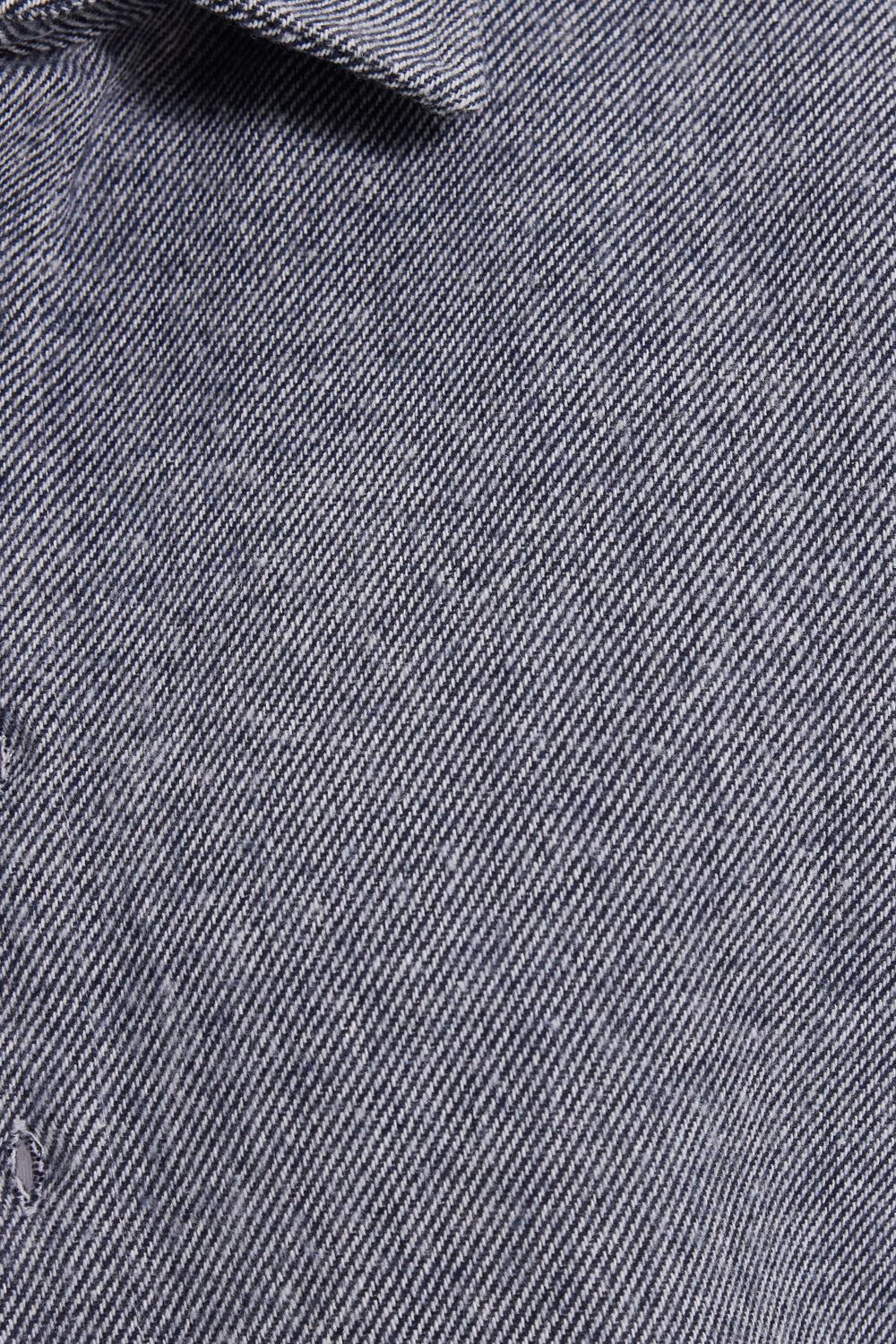 Erkek Slim Fit Dar Kesim Uzun Kollu Düz Kışlık Oduncu Gri Gömlek