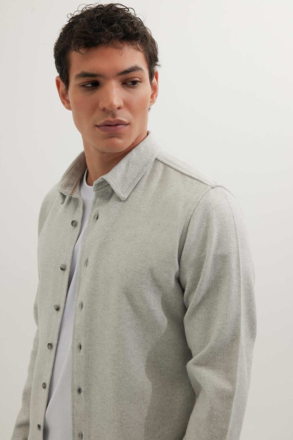 Erkek Slim Fit Dar Kesim Uzun Kollu Düz Kışlık Oduncu Gömlek