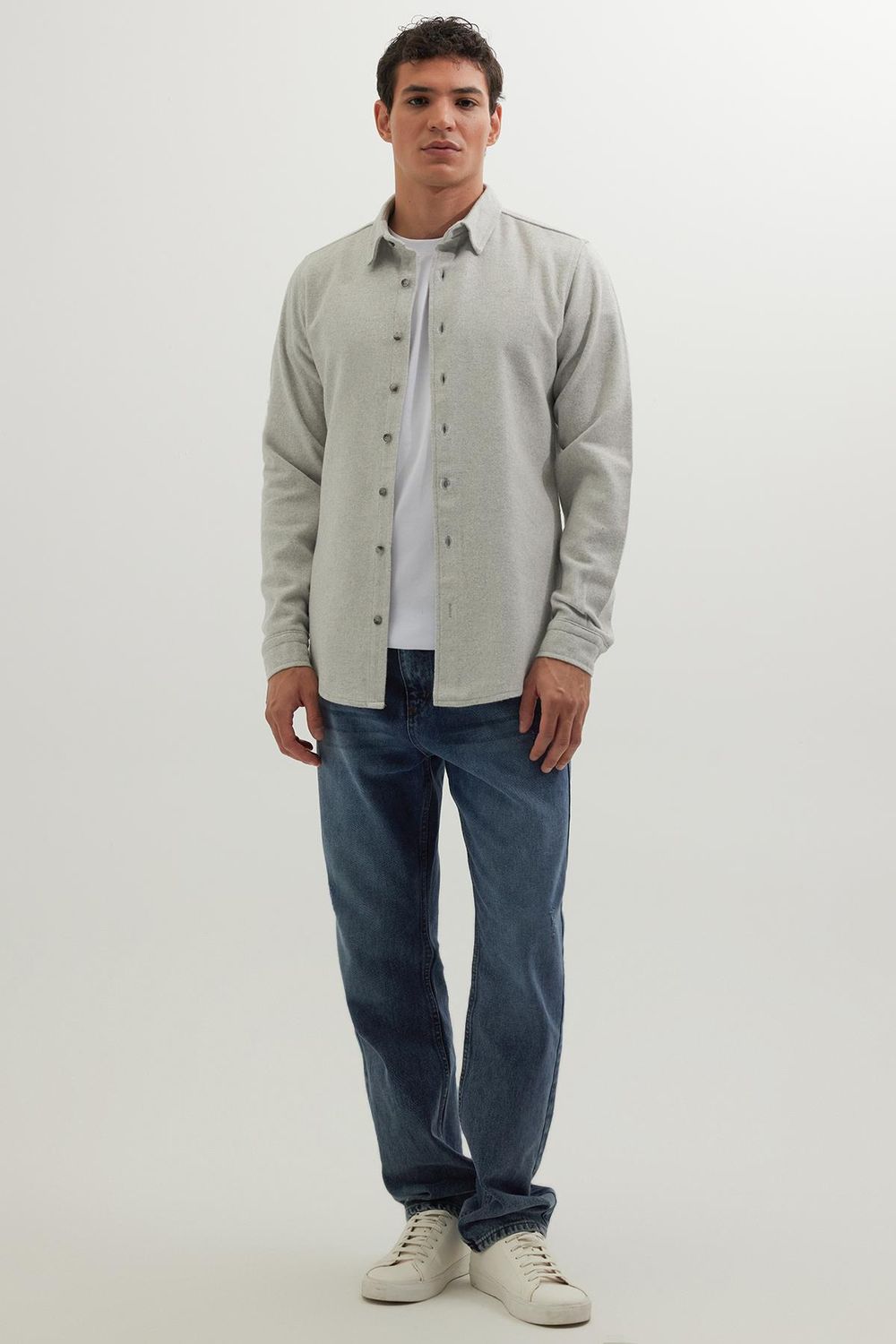 Erkek Slim Fit Dar Kesim Uzun Kollu Düz Kışlık Oduncu Gömlek