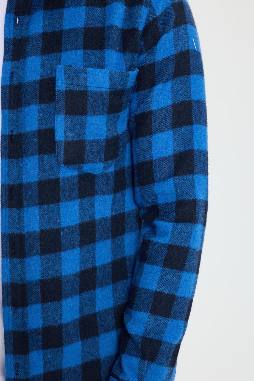 Erkek Slim Fit Dar Kesim Uzun Kollu Cepli Kareli Dama Desenli Kışlık Oduncu Gömlek