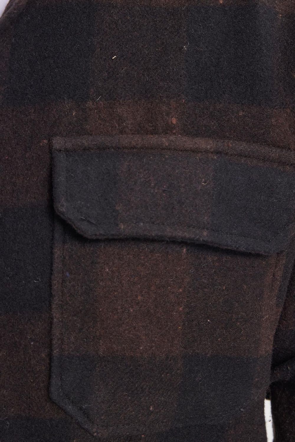 Erkek Slim Fit Dar Kesim Uzun Kollu Kapaklı Çift Cepli Kareli Kışlık Oduncu Gömlek