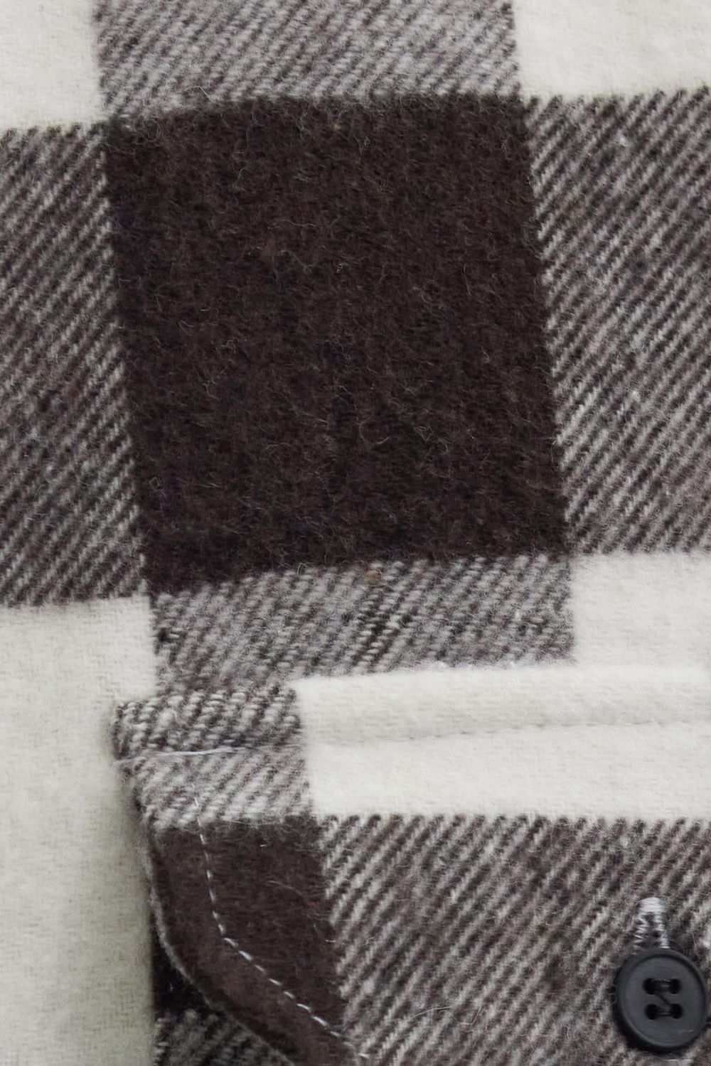 Erkek Slim Fit Dar Kesim Uzun Kollu Kapaklı Çift Cepli Kareli Kışlık Oduncu Gömlek