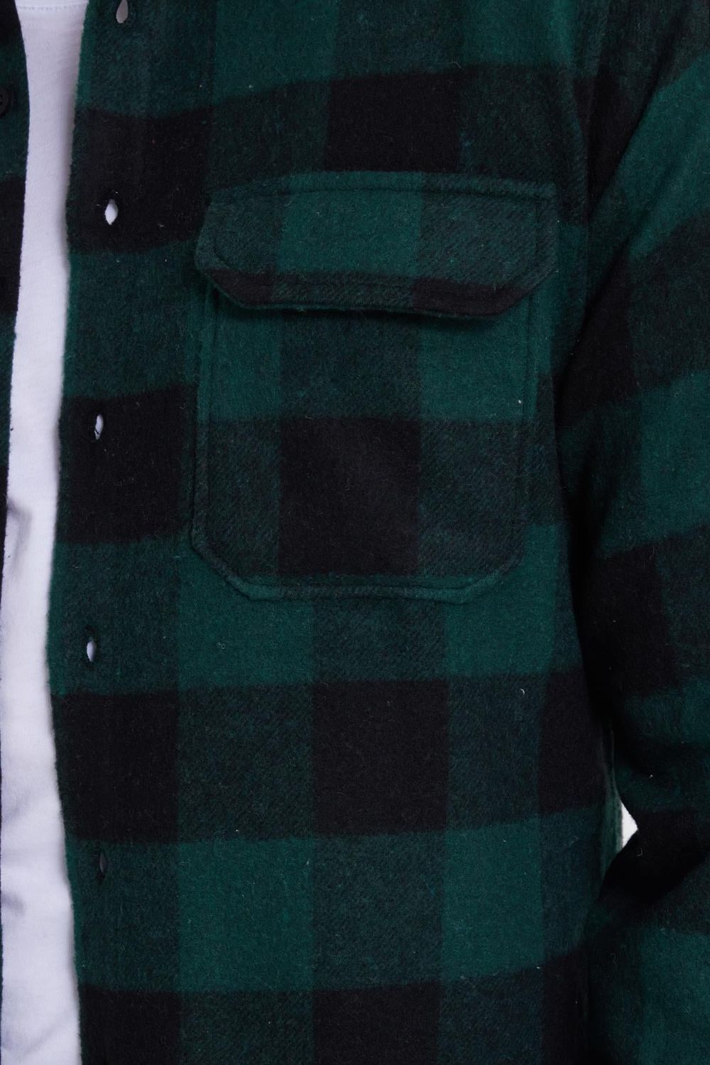 Erkek Slim Fit Dar Kesim Uzun Kollu Kapaklı Çift Cepli Kareli Kışlık Oduncu Gömlek