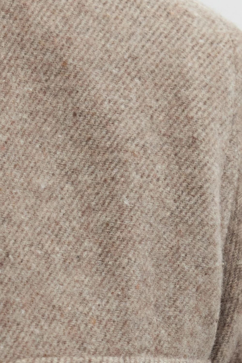 Erkek Slim Fit Tek Cep Kapaklı Düz Oduncu Spor Bej Gömlek