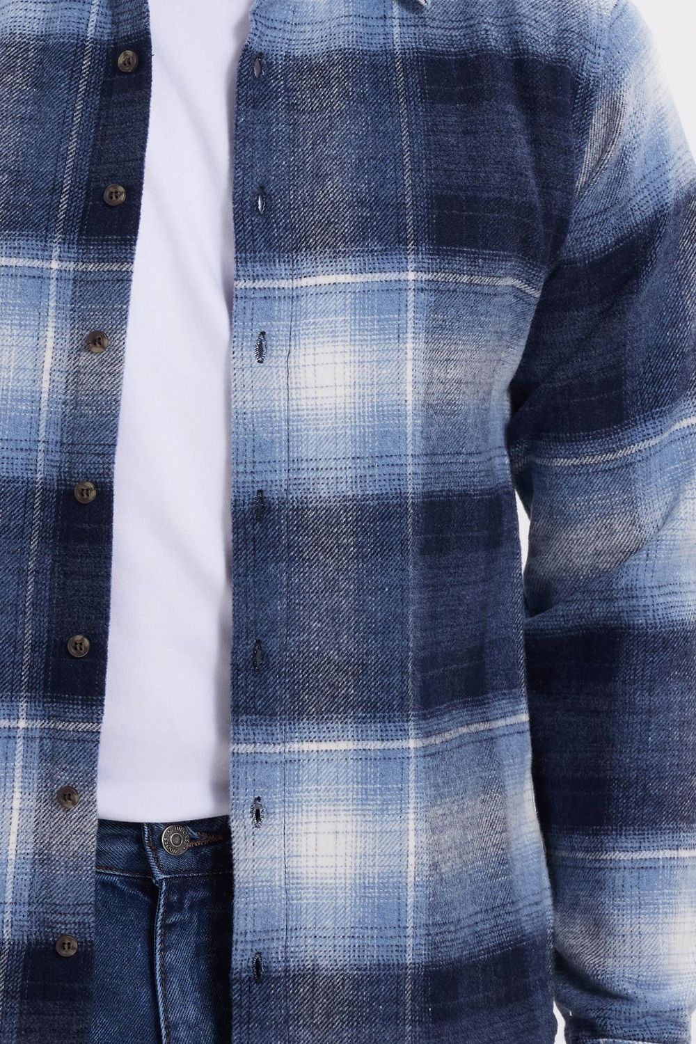 Erkek Slim Fit Dar Kesim Kareli Kışlık Oduncu Gömlek
