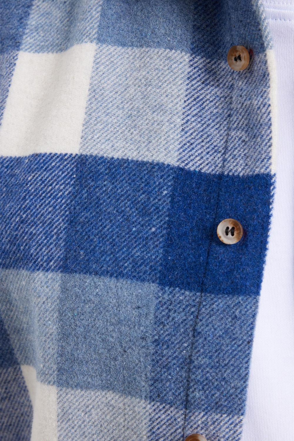 Erkek Slim Fit Dar Kesim Kareli Kışlık Oduncu Gömlek