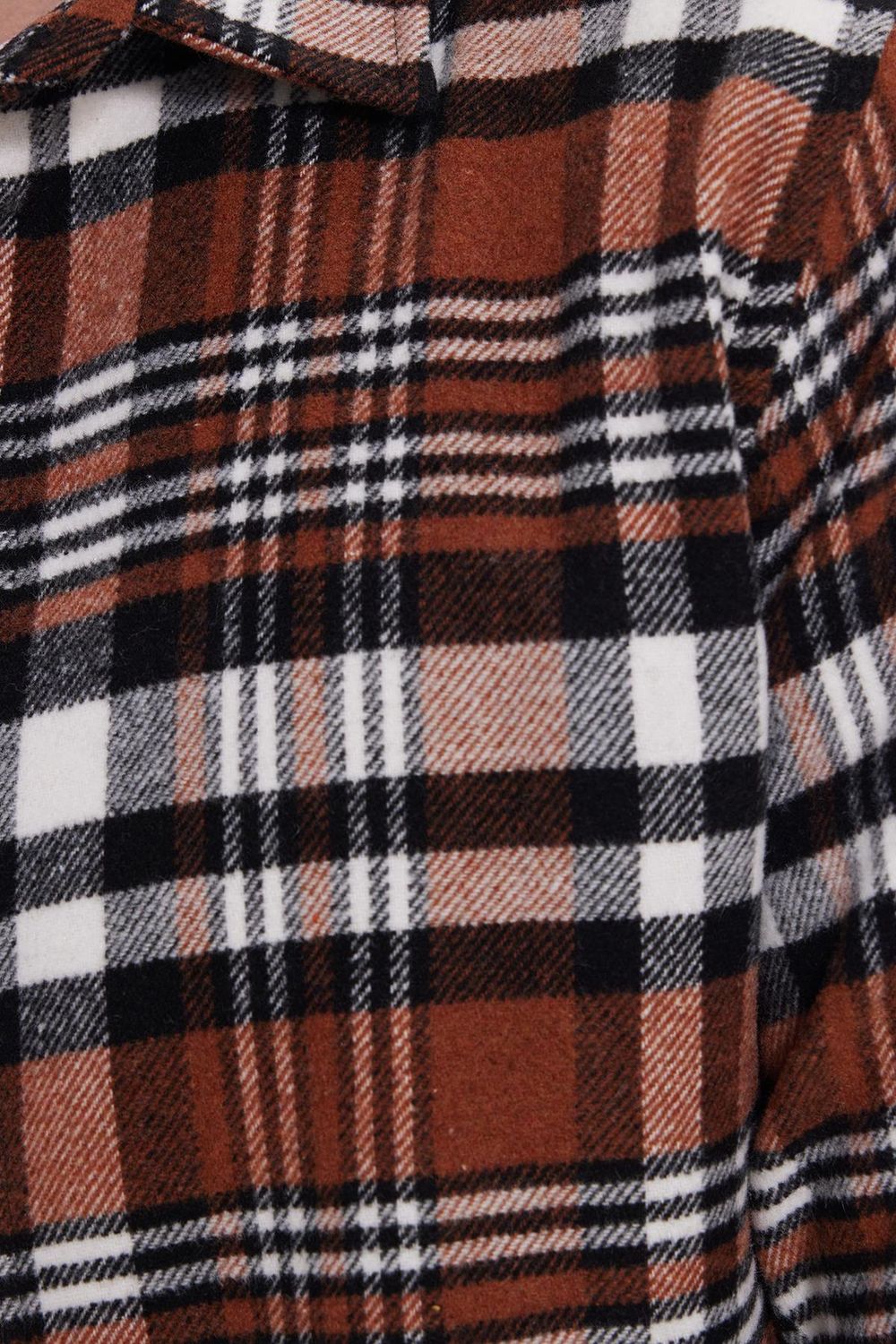 Erkek Slim Fit Dar Kesim Kareli Kışlık Oduncu Gömlek