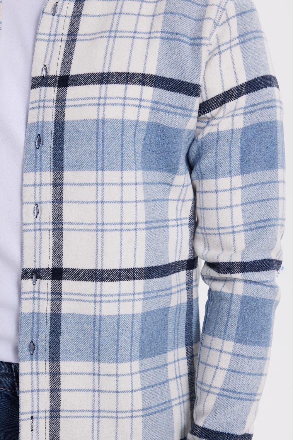 Erkek Slim Fit Dar Kesim Kareli Kışlık Oduncu Gömlek