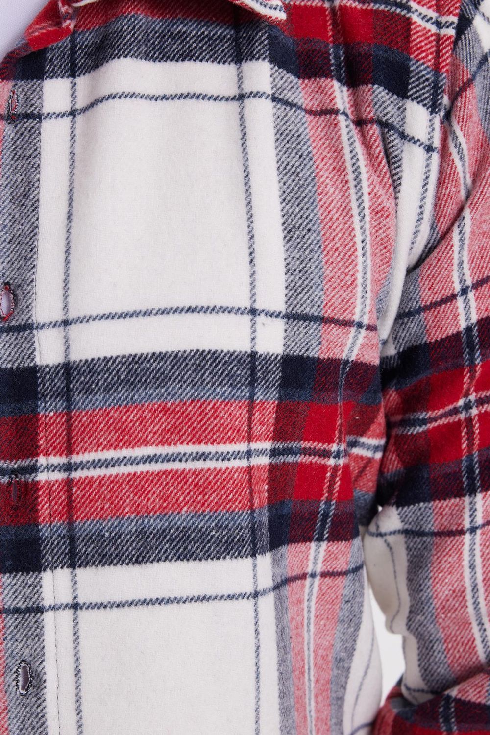 Erkek Slim Fit Dar Kesim Kareli Kışlık Oduncu Gömlek