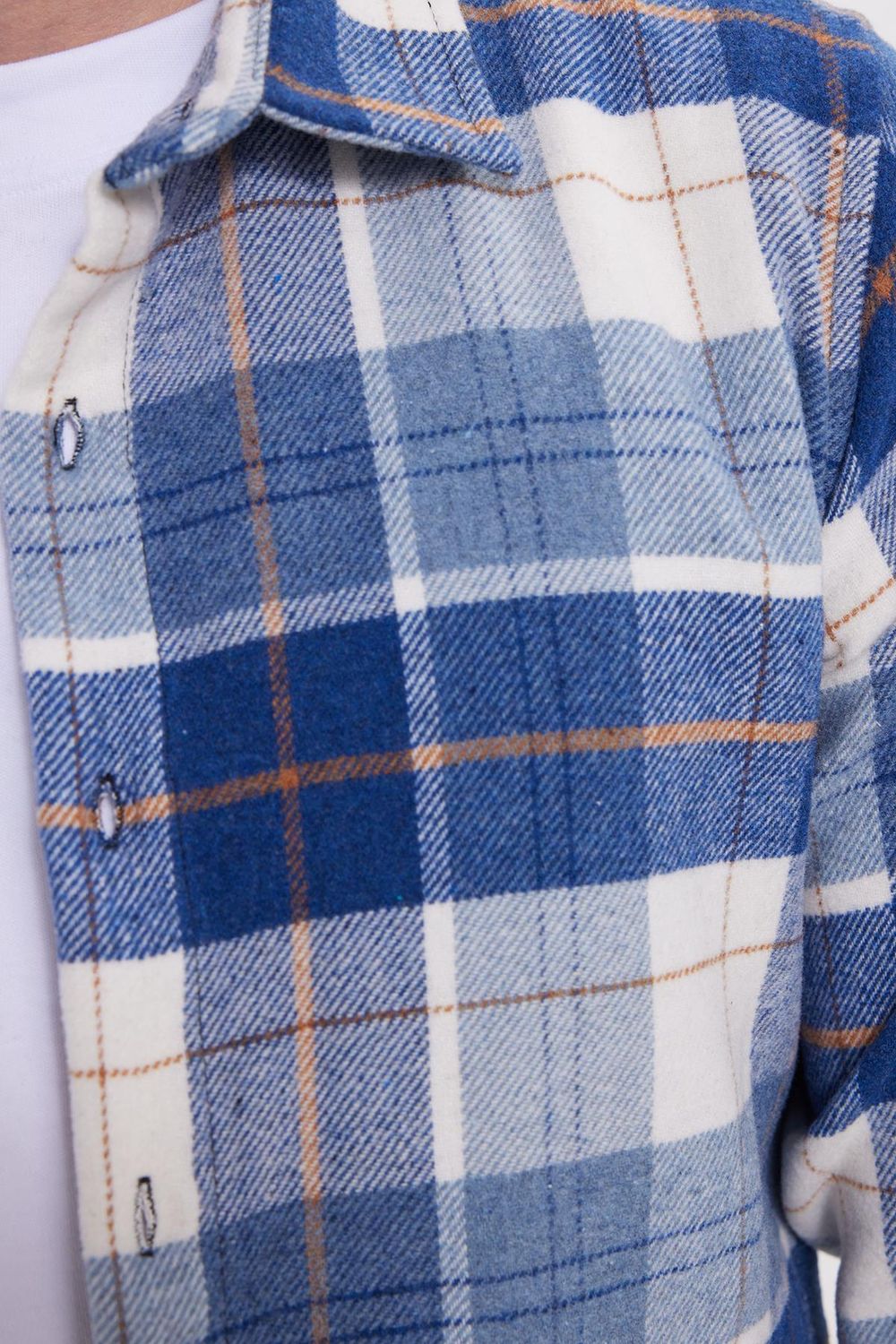 Erkek Slim Fit Dar Kesim Kareli Kışlık Oduncu Gömlek