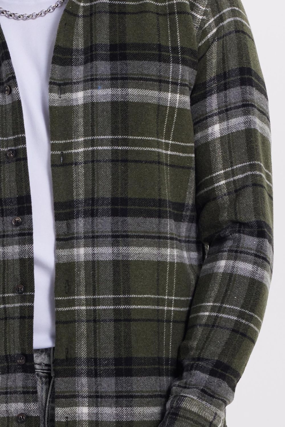 Erkek Slim Fit Dar Kesim Kareli Kışlık Oduncu Gömlek