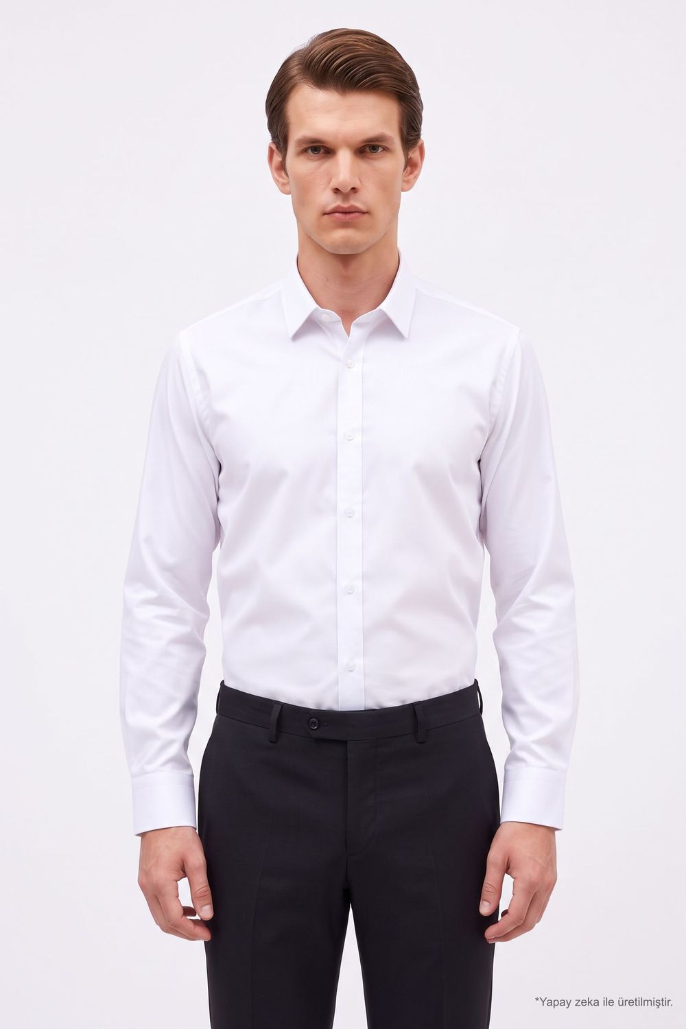 Slim Fit Non-Iron Ütü Gerektirmez Erkek Gömlek