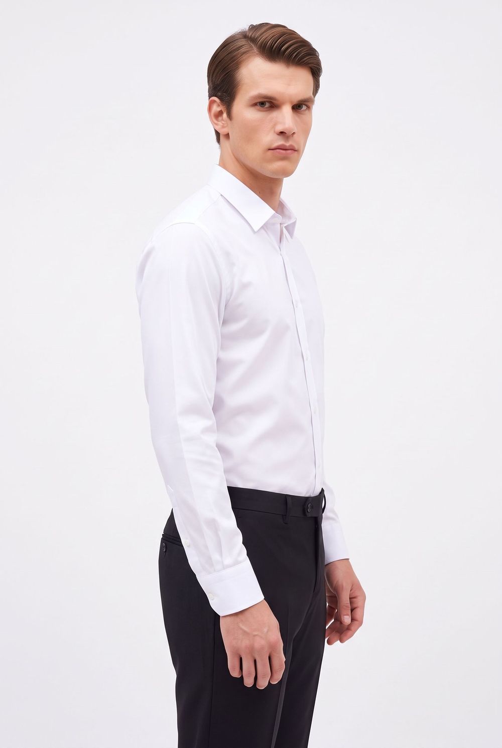 Slim Fit Non-Iron Ütü Gerektirmez Erkek Gömlek