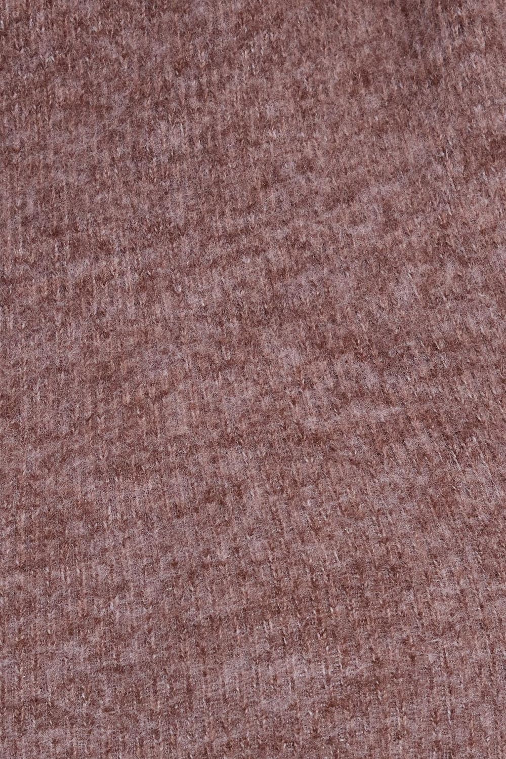 Kadın Slim Fit Dar Kesim Bisiklet Yaka Kahverengi Elbise