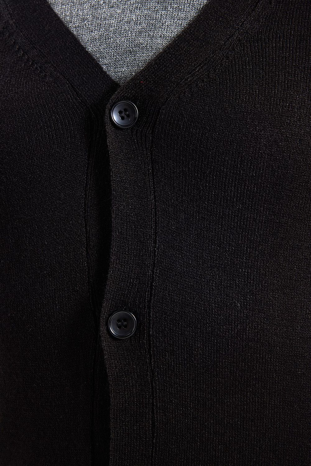 Slim Fit Dar Kesim Düğmeli Düz Tüylenmeyen Yumuşak Dokulu Erkek Hırka