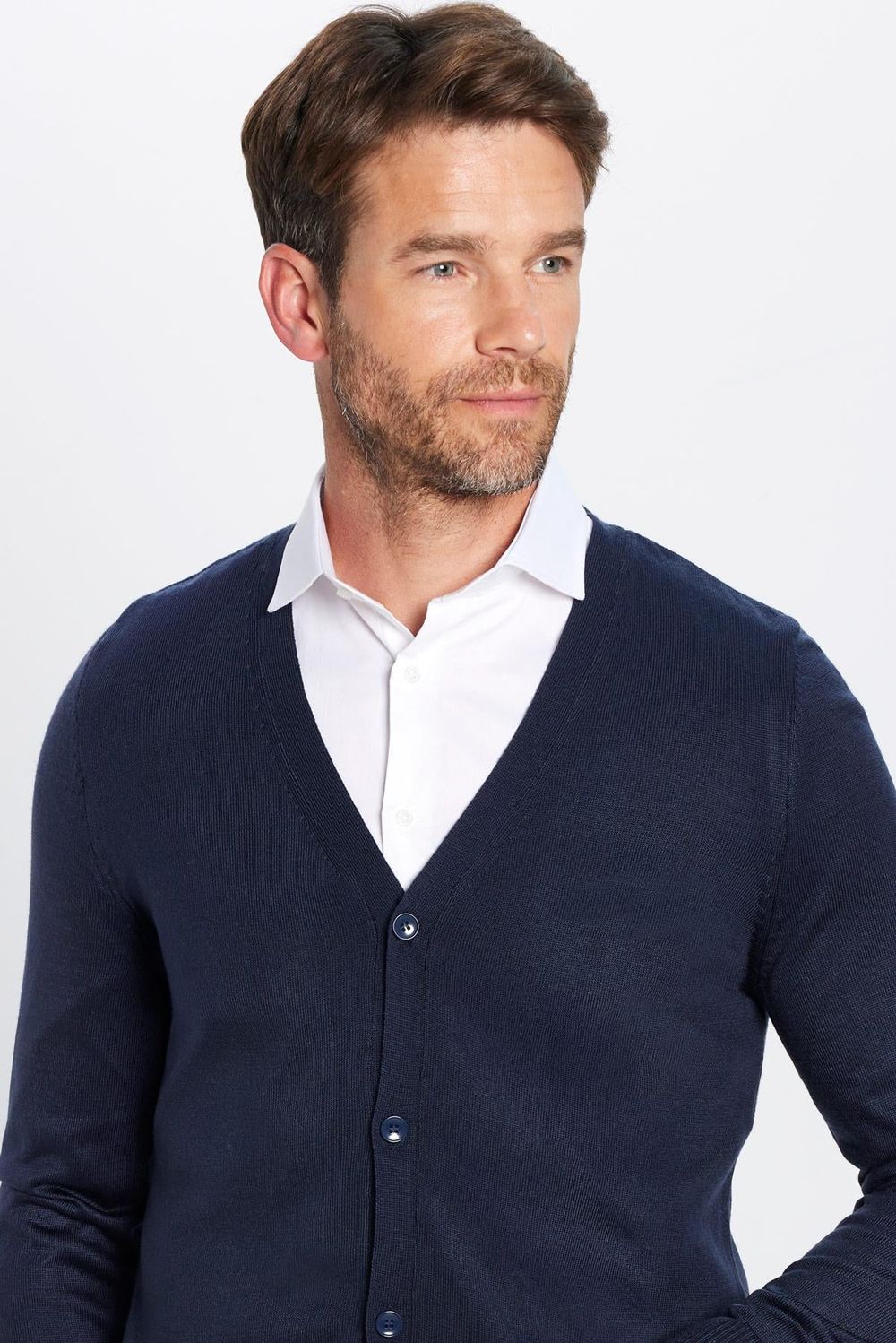 Slim Fit Dar Kesim Düğmeli Düz Tüylenmeyen Yumuşak Dokulu Erkek Hırka
