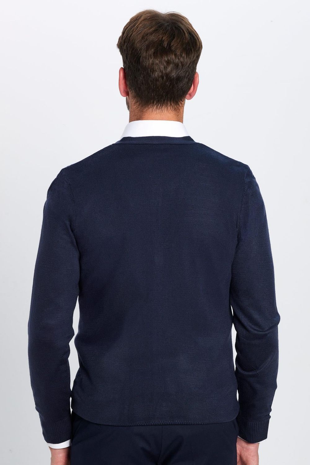 Slim Fit Dar Kesim Düğmeli Düz Tüylenmeyen Yumuşak Dokulu Erkek Hırka