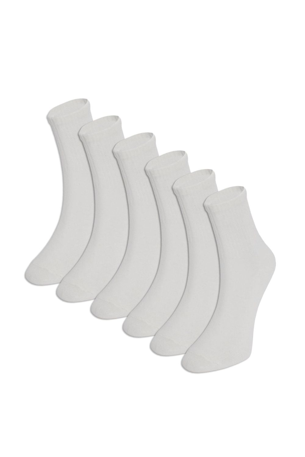 WOMAN RIBBED SOCKS 6 PAIRS ÇORAP