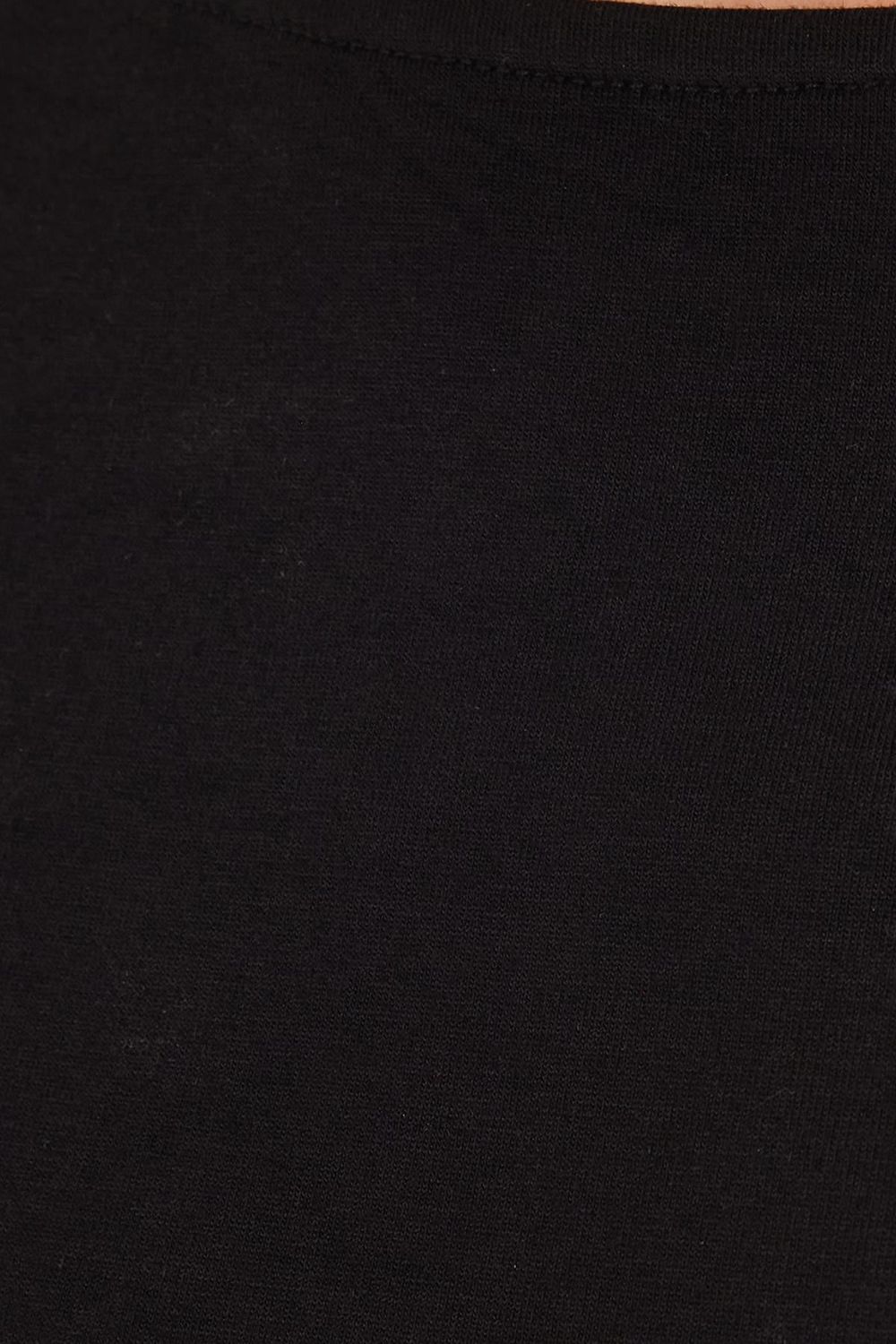 Kadın Slim Fit Dar Kesim Geniş Yaka Siyah Bluz