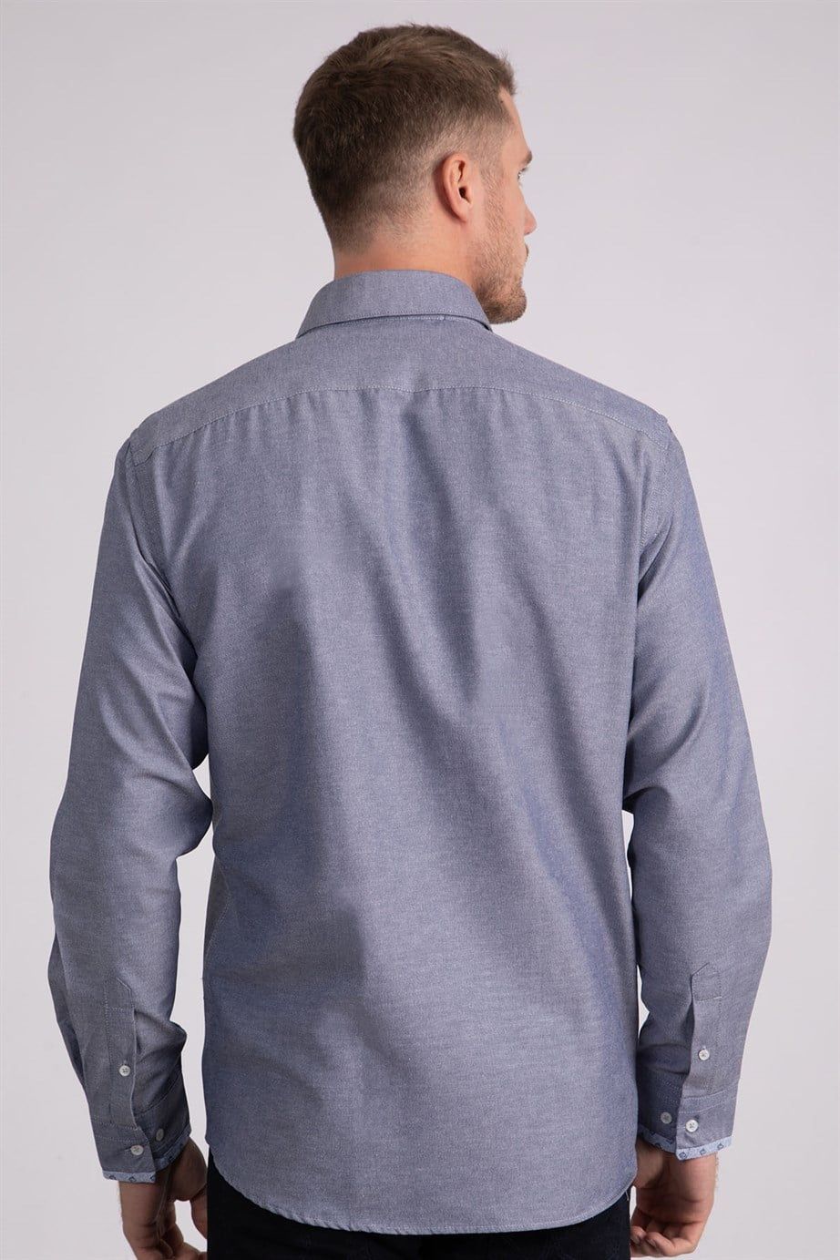 Klasik Fit Rahat Kesim Poplin Oxford Erkek Gömlek