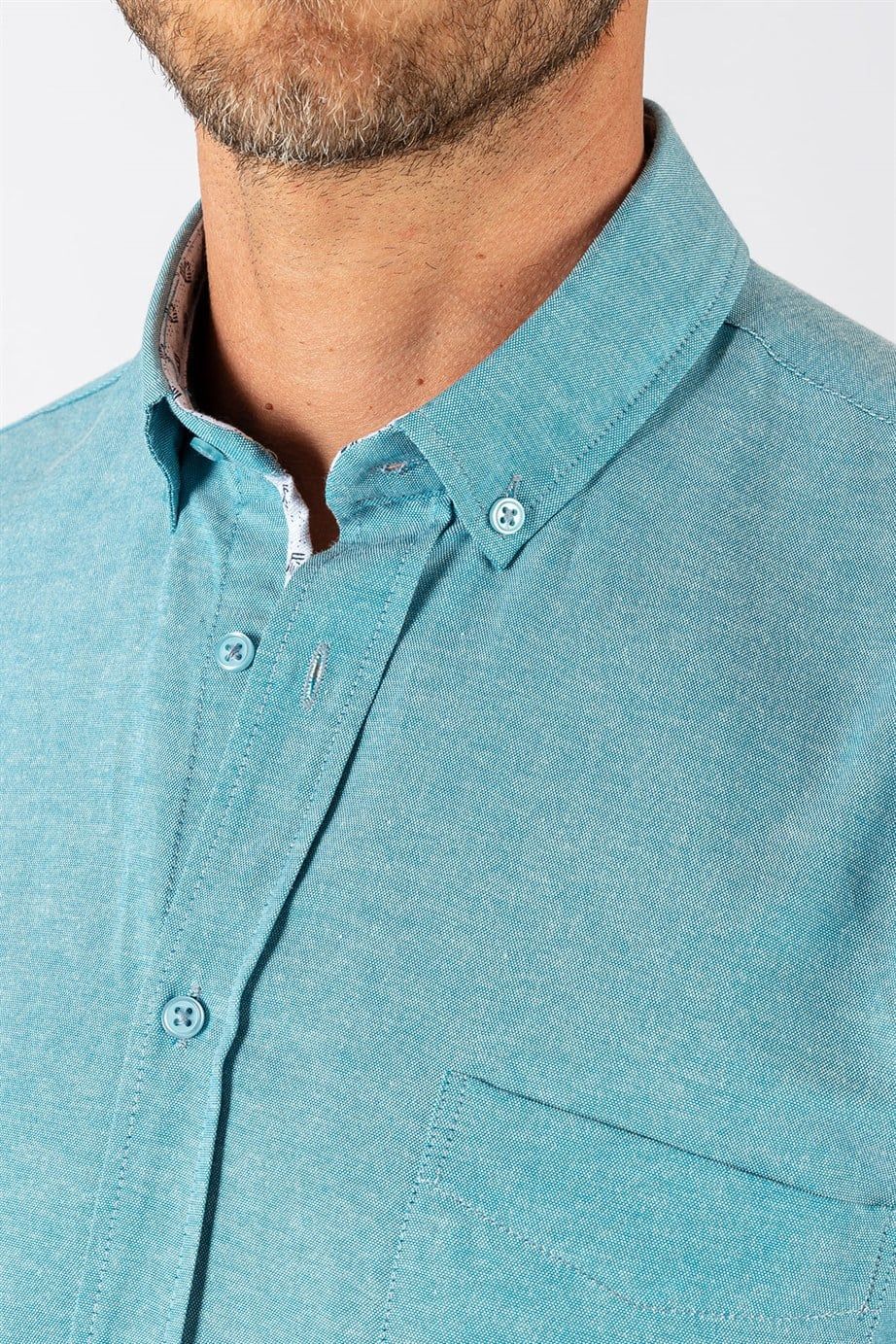 Klasik Fit Rahat Kesim Poplin Oxford Erkek Gömlek