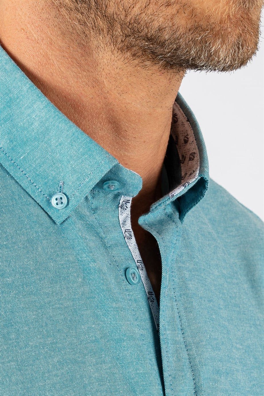 Klasik Fit Rahat Kesim Poplin Oxford Erkek Gömlek