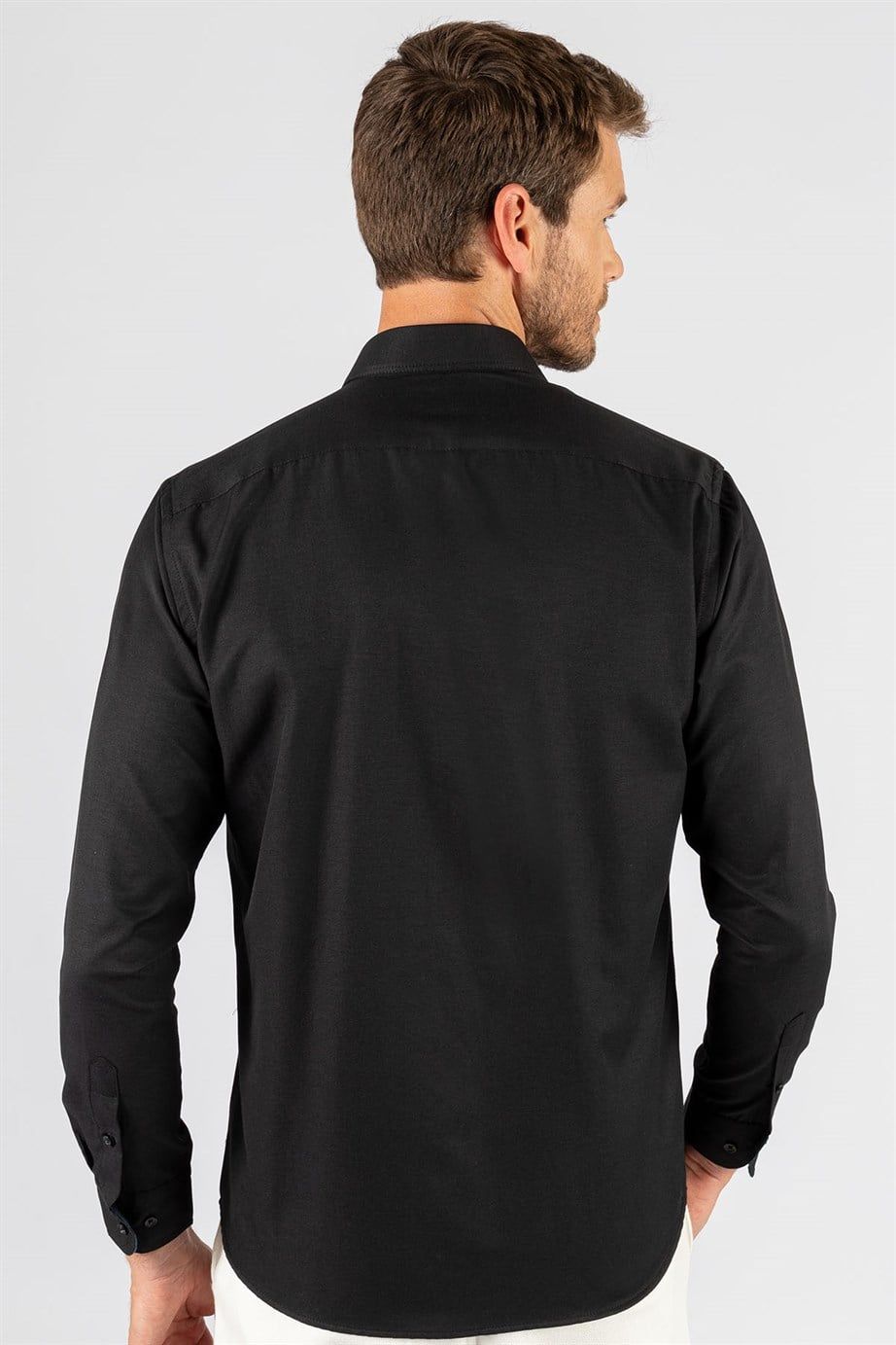 Klasik Fit Rahat Kesim Poplin Oxford Erkek Gömlek
