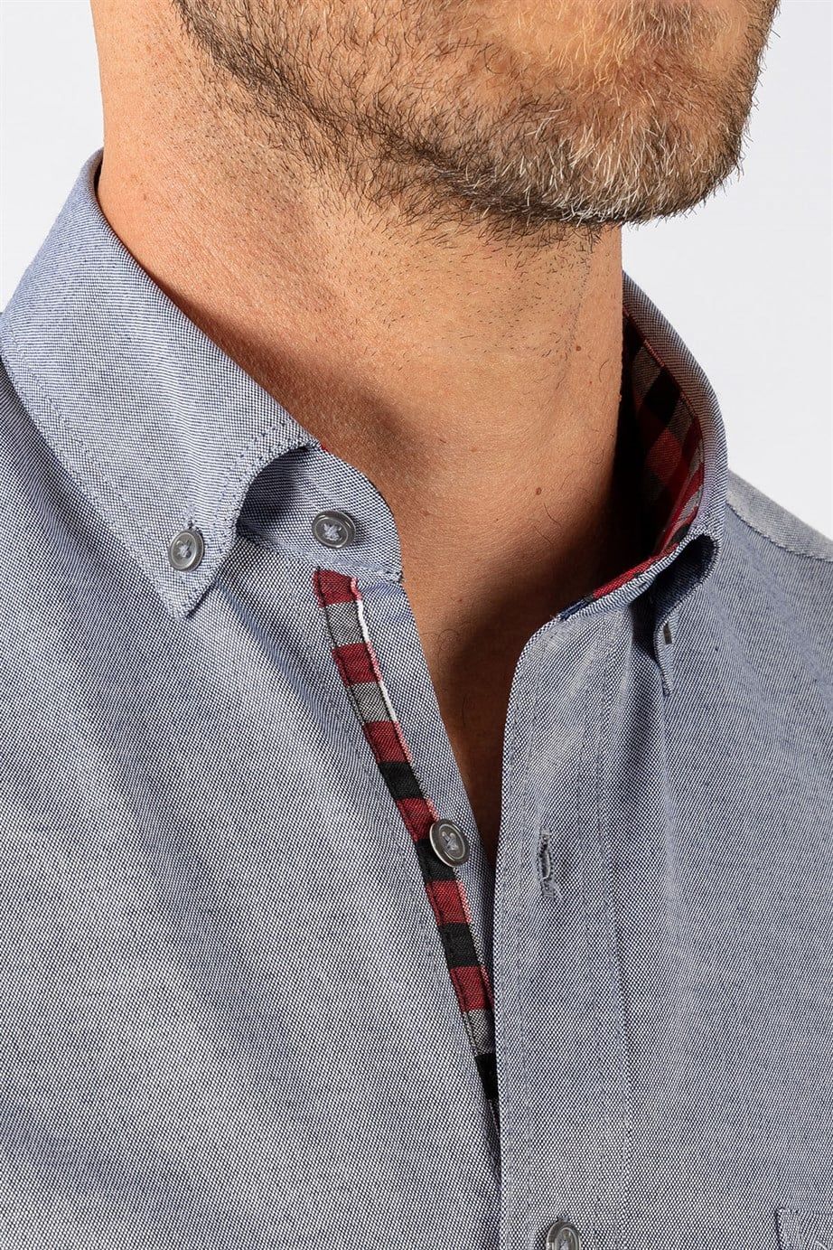 Klasik Fit Rahat Kesim Poplin Oxford Erkek Gömlek