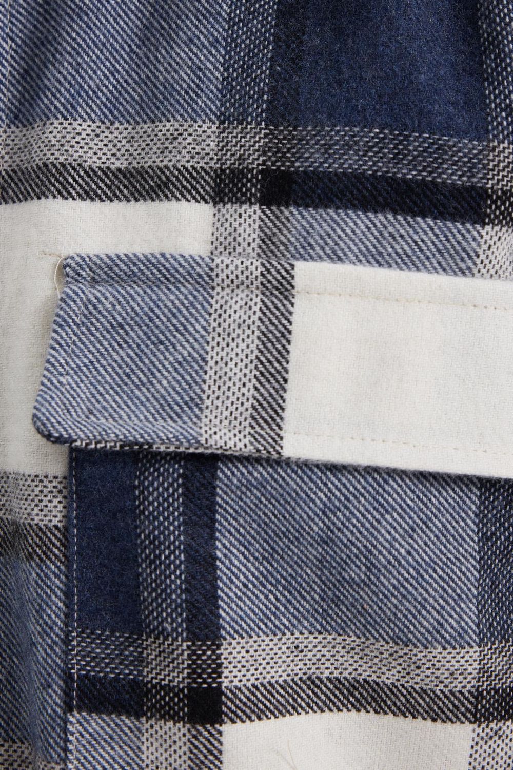 Erkek Regular Fit Klasik Kesim Çift Cep Kapaklı Kareli Oduncu Gömlek